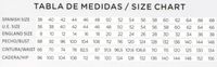 tabla de medidas